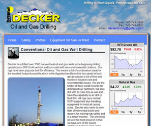 decker drilling website preview